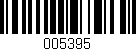 Código de barras (EAN, GTIN, SKU, ISBN): '005395'