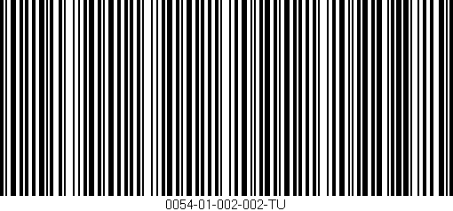 Código de barras (EAN, GTIN, SKU, ISBN): '0054-01-002-002-TU'
