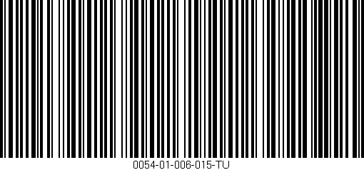 Código de barras (EAN, GTIN, SKU, ISBN): '0054-01-006-015-TU'