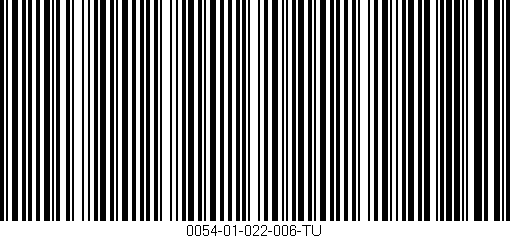 Código de barras (EAN, GTIN, SKU, ISBN): '0054-01-022-006-TU'