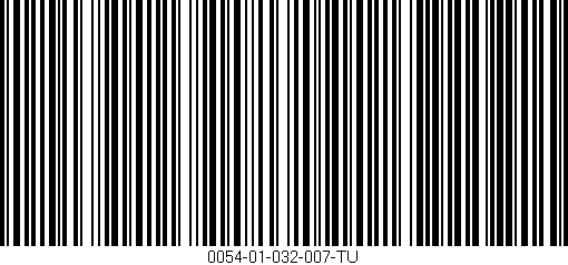 Código de barras (EAN, GTIN, SKU, ISBN): '0054-01-032-007-TU'