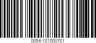 Código de barras (EAN, GTIN, SKU, ISBN): '0054-101000701'