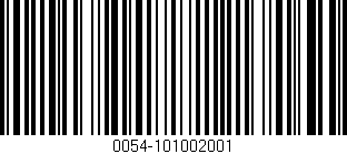 Código de barras (EAN, GTIN, SKU, ISBN): '0054-101002001'