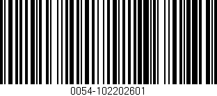 Código de barras (EAN, GTIN, SKU, ISBN): '0054-102202601'