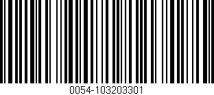 Código de barras (EAN, GTIN, SKU, ISBN): '0054-103203301'