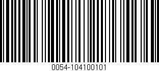 Código de barras (EAN, GTIN, SKU, ISBN): '0054-104100101'