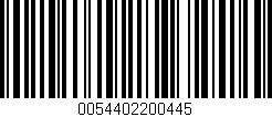 Código de barras (EAN, GTIN, SKU, ISBN): '0054402200445'