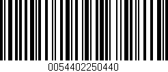 Código de barras (EAN, GTIN, SKU, ISBN): '0054402250440'