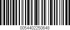 Código de barras (EAN, GTIN, SKU, ISBN): '0054402250648'