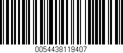 Código de barras (EAN, GTIN, SKU, ISBN): '0054438119407'