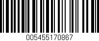 Código de barras (EAN, GTIN, SKU, ISBN): '005455170867'