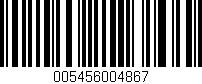 Código de barras (EAN, GTIN, SKU, ISBN): '005456004867'