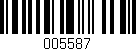 Código de barras (EAN, GTIN, SKU, ISBN): '005587'