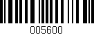 Código de barras (EAN, GTIN, SKU, ISBN): '005600'