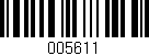 Código de barras (EAN, GTIN, SKU, ISBN): '005611'