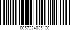 Código de barras (EAN, GTIN, SKU, ISBN): '0057224835130'