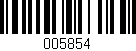 Código de barras (EAN, GTIN, SKU, ISBN): '005854'