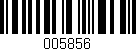 Código de barras (EAN, GTIN, SKU, ISBN): '005856'