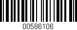 Código de barras (EAN, GTIN, SKU, ISBN): '00586106'
