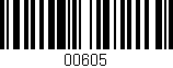 Código de barras (EAN, GTIN, SKU, ISBN): '00605'