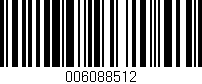 Código de barras (EAN, GTIN, SKU, ISBN): '006088512'