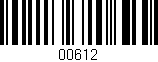 Código de barras (EAN, GTIN, SKU, ISBN): '00612'