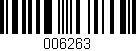 Código de barras (EAN, GTIN, SKU, ISBN): '006263'