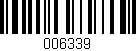 Código de barras (EAN, GTIN, SKU, ISBN): '006339'