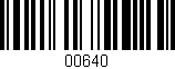 Código de barras (EAN, GTIN, SKU, ISBN): '00640'