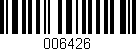 Código de barras (EAN, GTIN, SKU, ISBN): '006426'