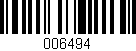 Código de barras (EAN, GTIN, SKU, ISBN): '006494'