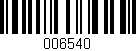 Código de barras (EAN, GTIN, SKU, ISBN): '006540'