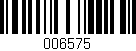 Código de barras (EAN, GTIN, SKU, ISBN): '006575'