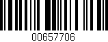 Código de barras (EAN, GTIN, SKU, ISBN): '00657706'