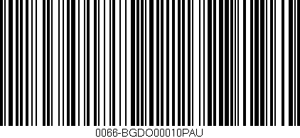 Código de barras (EAN, GTIN, SKU, ISBN): '0066-BGDO00010PAU'