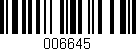 Código de barras (EAN, GTIN, SKU, ISBN): '006645'