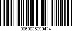 Código de barras (EAN, GTIN, SKU, ISBN): '0068035393474'