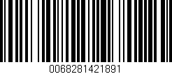 Código de barras (EAN, GTIN, SKU, ISBN): '0068281421891'