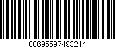 Código de barras (EAN, GTIN, SKU, ISBN): '00695597493214'