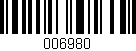 Código de barras (EAN, GTIN, SKU, ISBN): '006980'