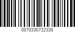 Código de barras (EAN, GTIN, SKU, ISBN): '0070330732339'