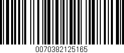 Código de barras (EAN, GTIN, SKU, ISBN): '0070382125165'