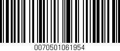 Código de barras (EAN, GTIN, SKU, ISBN): '0070501061954'