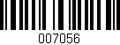 Código de barras (EAN, GTIN, SKU, ISBN): '007056'