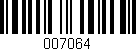 Código de barras (EAN, GTIN, SKU, ISBN): '007064'