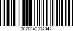 Código de barras (EAN, GTIN, SKU, ISBN): '0070942304344'