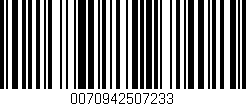 Código de barras (EAN, GTIN, SKU, ISBN): '0070942507233'