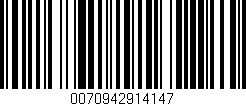 Código de barras (EAN, GTIN, SKU, ISBN): '0070942914147'