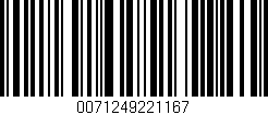 Código de barras (EAN, GTIN, SKU, ISBN): '0071249221167'