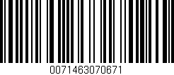 Código de barras (EAN, GTIN, SKU, ISBN): '0071463070671'